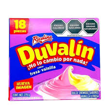 Ricolino Duvalin Fresa con Vainilla 18 Count