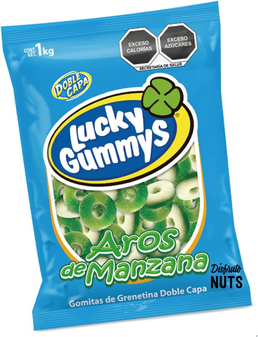 Lucky Gummys Aro de Manzana 1 Kg.