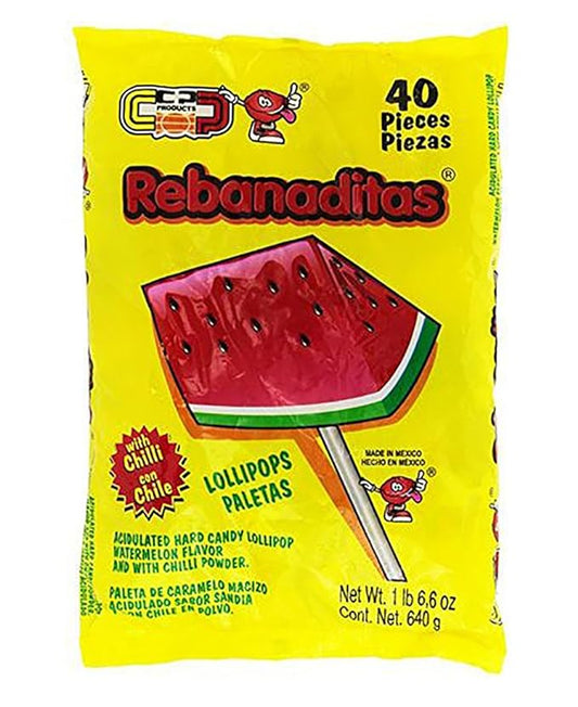 CP Paleta Rebanadita de Sandia Con Chile 40 Count