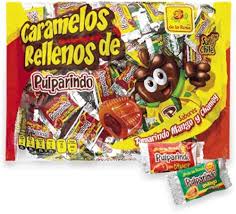 De La Rosa Pulparindo Hard Candy 100 Count Caramelos Rellenos