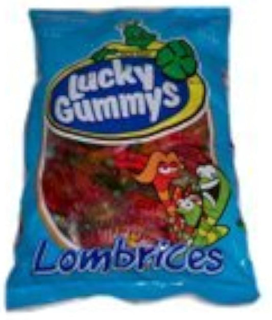 Lucky Gummys Lombrices Lombriz Brillada 1.4 Kg.