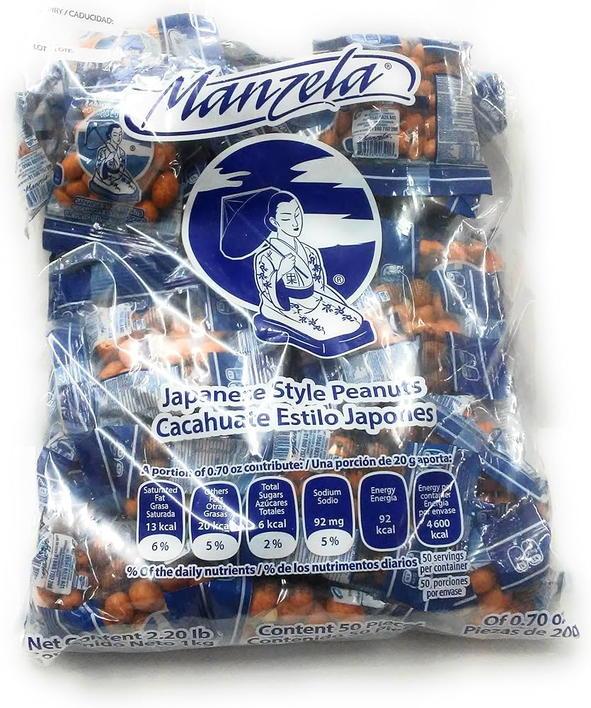Manzela Cacahuate Japoones 50 Count